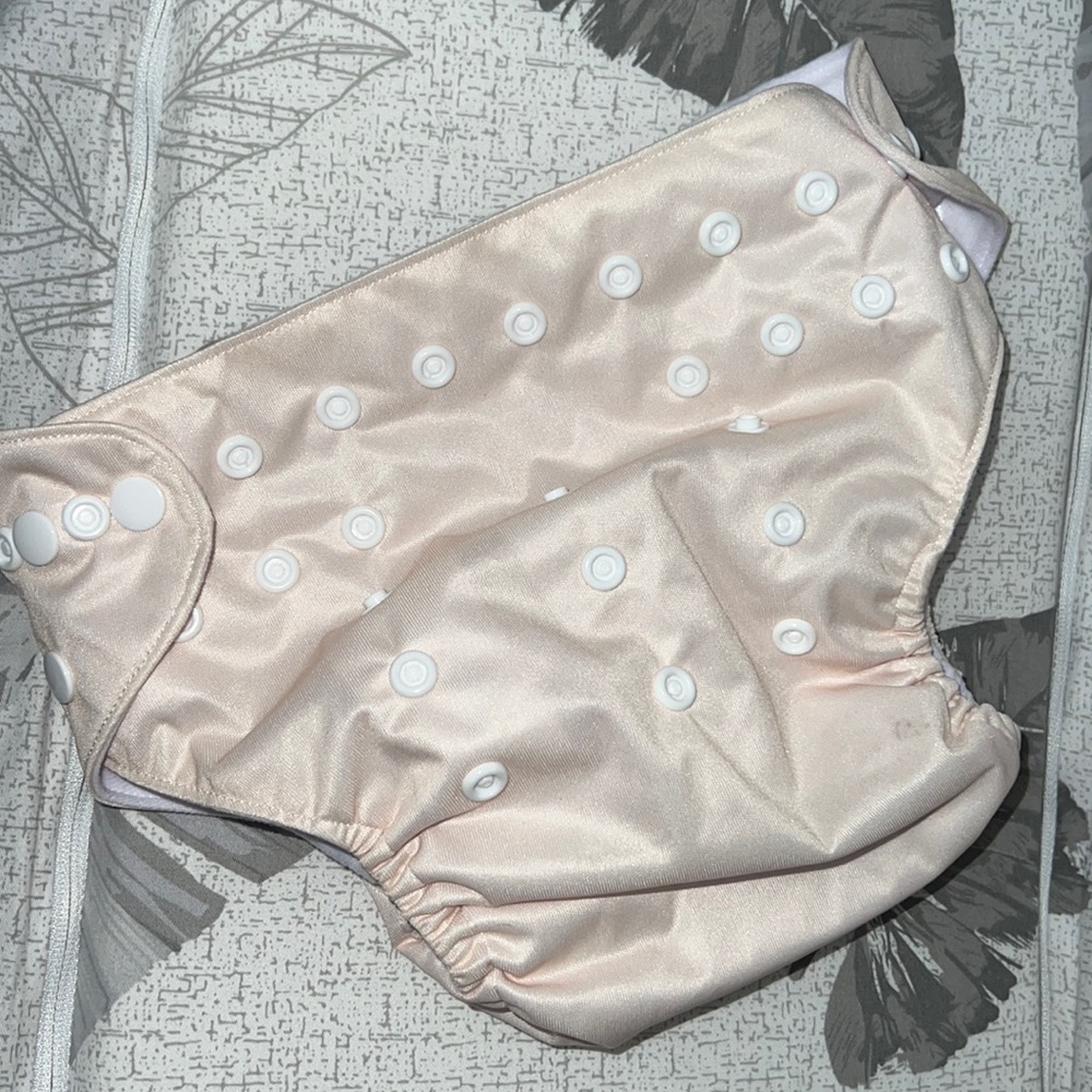 Nora's Nursery Baby's Reusable Diaper Soft Pink No Insert 10-30lb